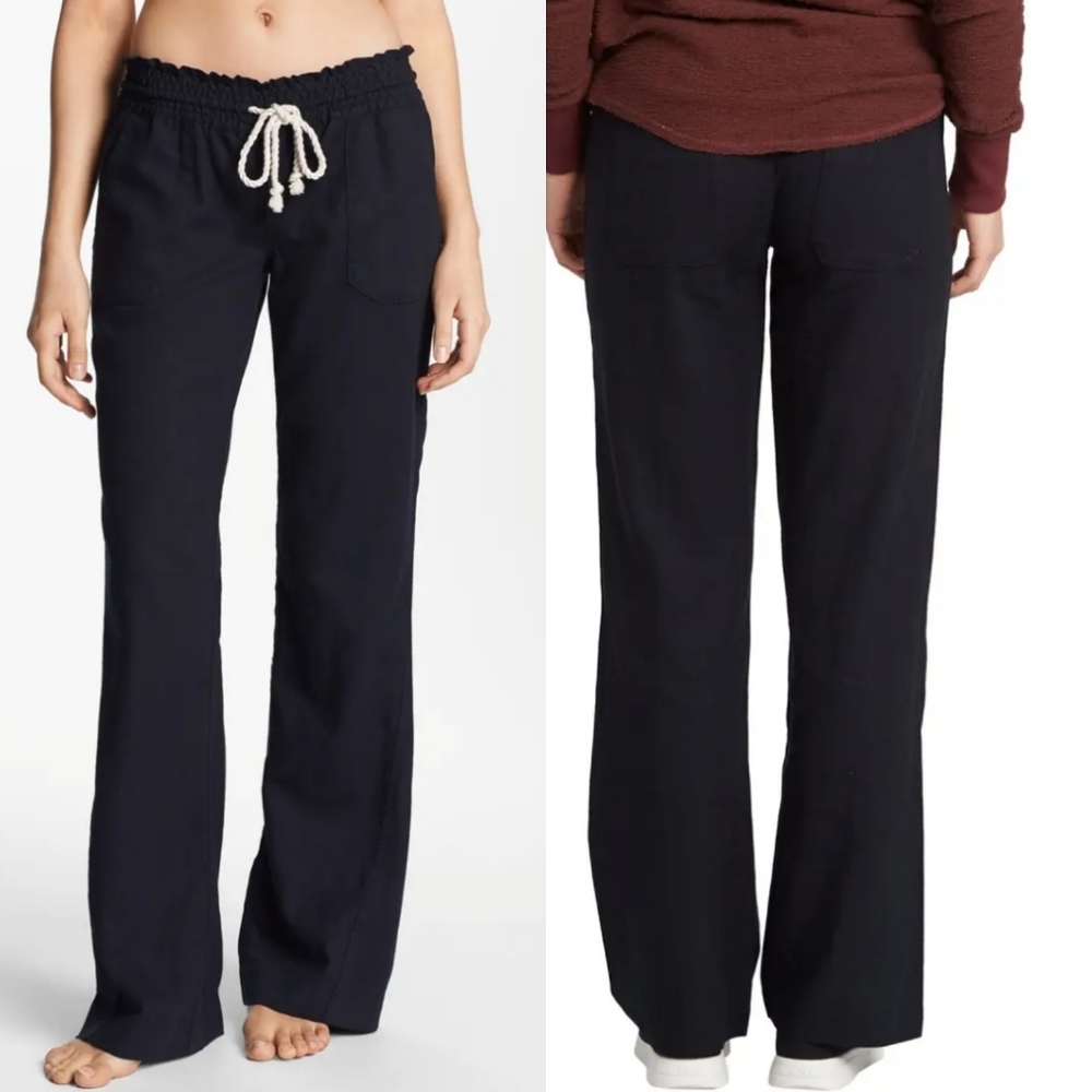 Roxy Navy Drawstring Pants